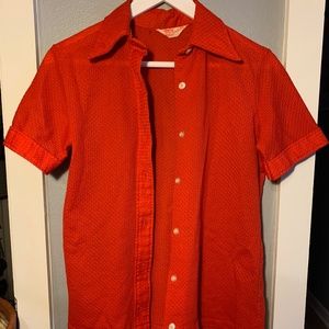 Vintage Red Blouse